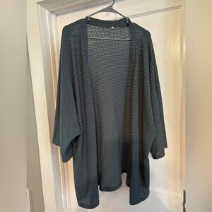 Women's Open Knit Sweater - Blue